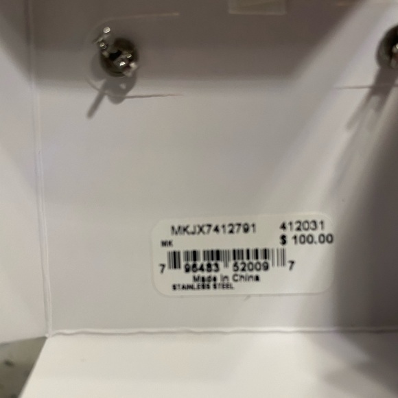 Michael Kors Padlock Logo Earrings - Picture 5 of 5